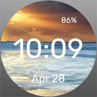 Sunset Sea Foam - Watch Face