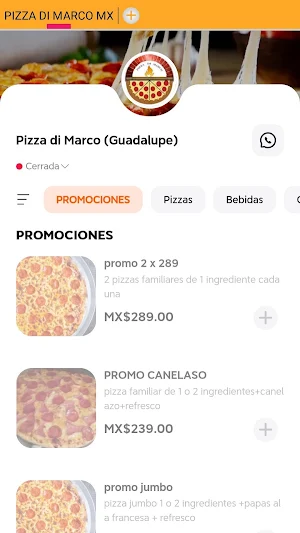 PIZZA DI MARCO.MX Screenshot 0