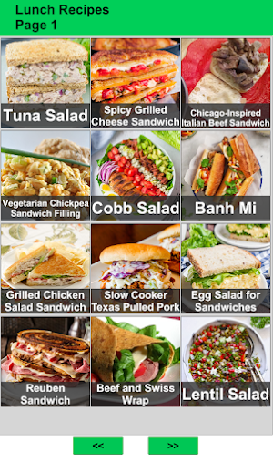 100 Lunch Recipes Idea Screenshot 0