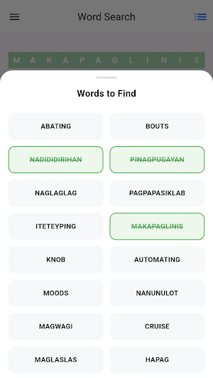 Filipino Word Search Screenshot 2