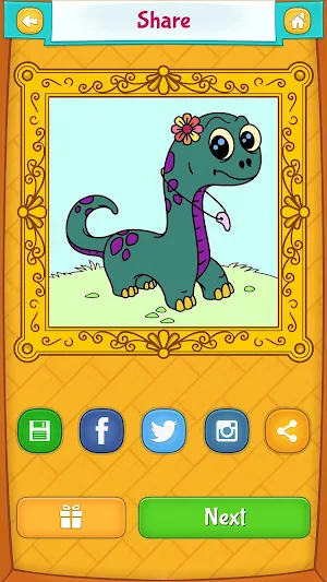 Dinosaur Coloring Pages Screenshot 3