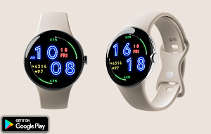 Digital NEON Watchface Screenshot 3