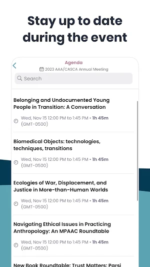 2023 AAA/CASCA Annual Meeting Screenshot 2