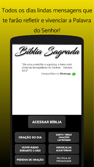 Bíblia Sagrada Católica com Palavra Diária Grátis Screenshot 0