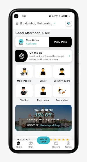 MeeHelp- Find Helpers near you Screenshot 0