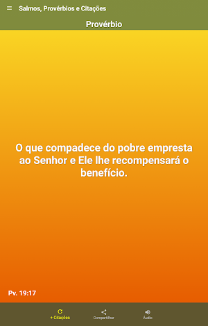 Salmos, Provérbios e Citações Bíblicas Screenshot 1