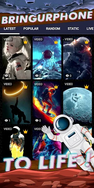 astronaut wallpaper Screenshot 1