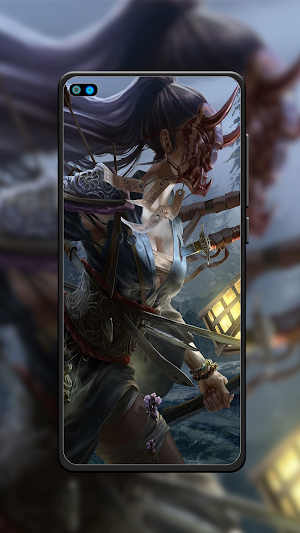 Samurai Women Wallpaper Screenshot 1