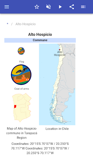 Communes in Chile Screenshot 1