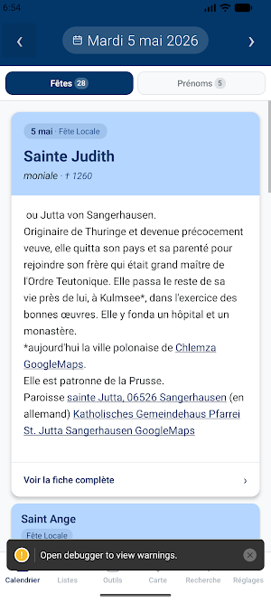 Nominis : Saints et Prénoms Screenshot 0