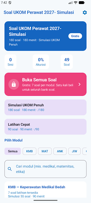 Soal UKOM Perawat 2027 Screenshot 0