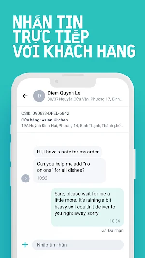 Baemin Rider Chat Screenshot 0