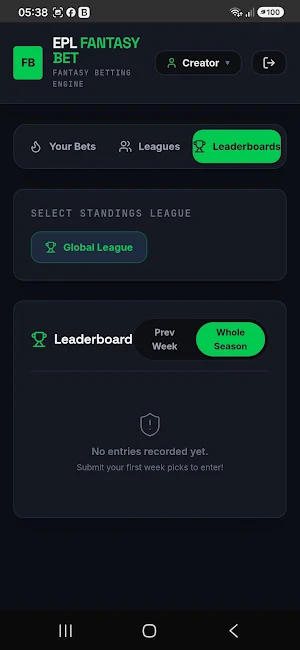 EPL Fantasy Bet Screenshot 3
