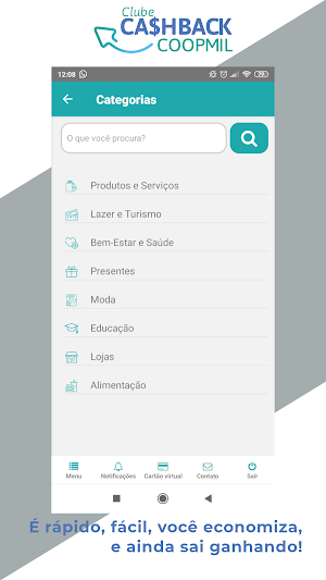 Clube Cashback Coopmil Screenshot 2
