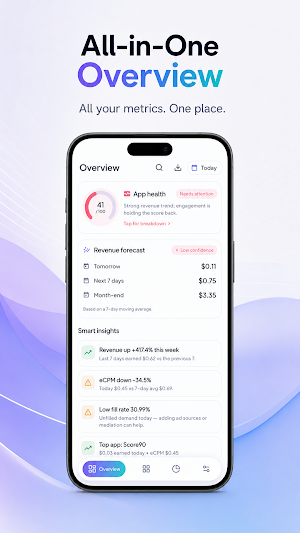 AdLens: AdMob Revenue Tracker Screenshot 2