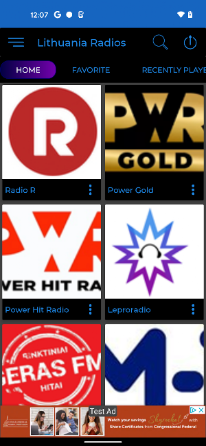 Lithuania Radio + Recorder Screenshot 1