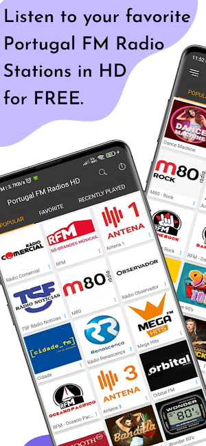 Portugal FM Radios HD Screenshot 0