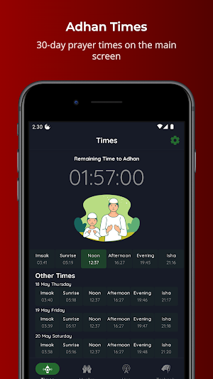 Adhan Time - Tasbeeh, Prayer Screenshot 0