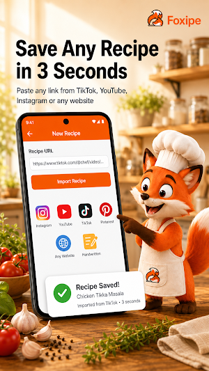Foxipe - AI Recipe Manager Screenshot 0