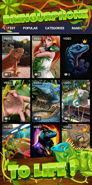 iguana wallpaper Screenshot 1
