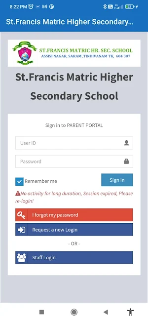 St. Francis School - Saram Screenshot 0