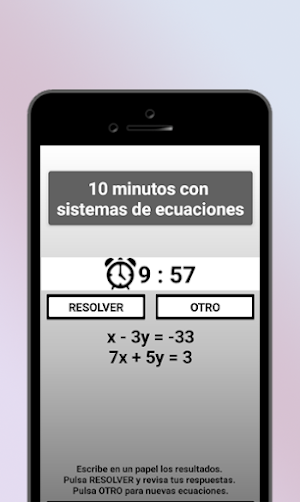 10 Minutos con Sistemas Ecuaci Screenshot 2