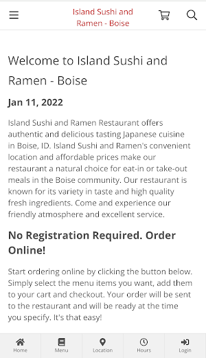Island Sushi and Ramen - Boise Screenshot 0