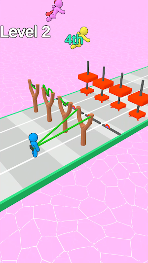 Slingshot Throwing Race Screenshot 1