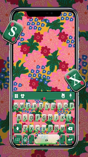 Vintage Flowers 2 Keyboard The Screenshot 0