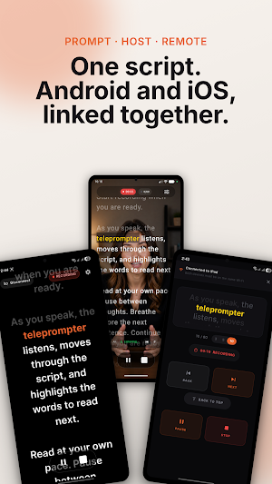 VoiceSync AI Teleprompter Screenshot 1