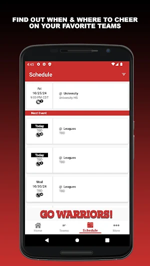 Woodbridge Warrior Athletics Screenshot 1