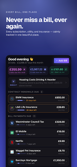 Track My Bills Screenshot 0
