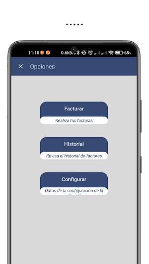 Facturas app Screenshot 1
