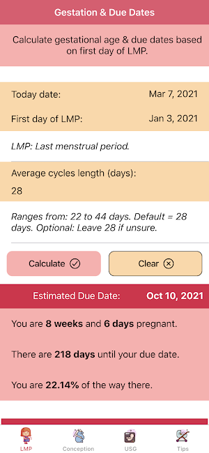 Pregnancy Due Dates - Tracker, Milestone, Progress Screenshot 0