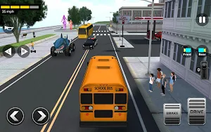 Super High School Bus Driving Simulator 3D - 2020 Screenshot 1