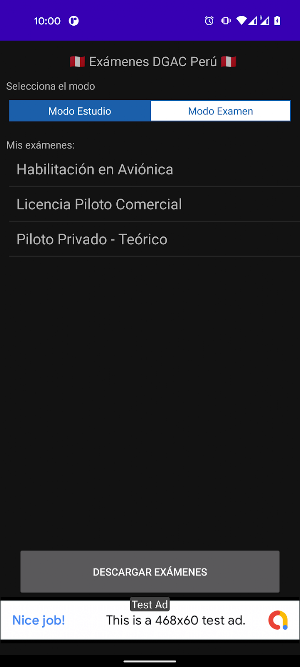 Exámenes DGAC Perú Screenshot 0