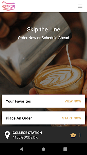 Horizon Coffee Screenshot 1