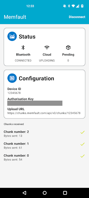 nRF Memfault Screenshot 3