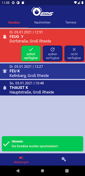 EMS-Alarm von Einsatzmeldesystem.de Screenshot 0