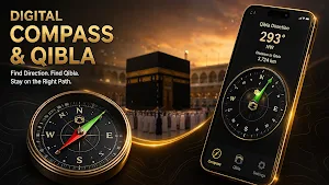 Digital Compass : Qibla Finder Screenshot 0