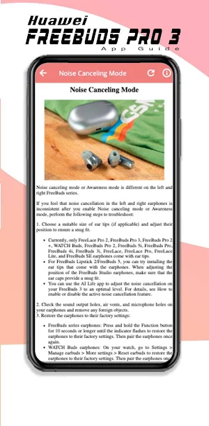 Huawei freebuds pro 3 Guide Screenshot 1