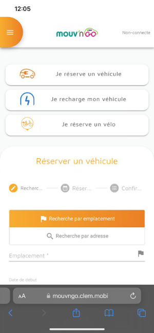 Mouv’ngo Autopartage Screenshot 2