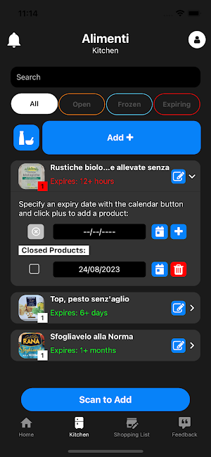 FoodyBank Screenshot 2