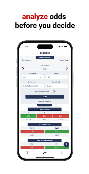Odds Analysis Classic Screenshot 1