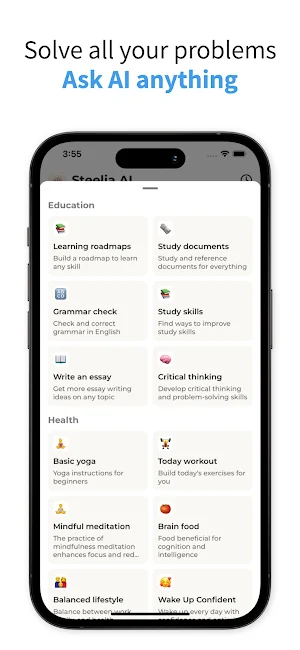 Steelia AI Chat Bot Assistant Screenshot 1