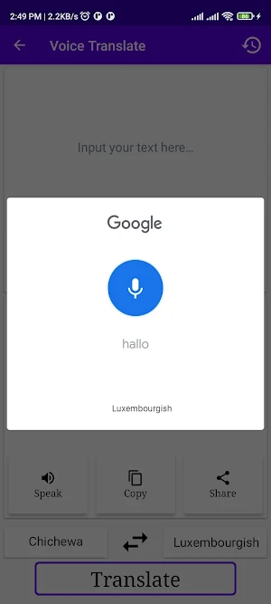 Chichewa Luxembourgish Trans Screenshot 3