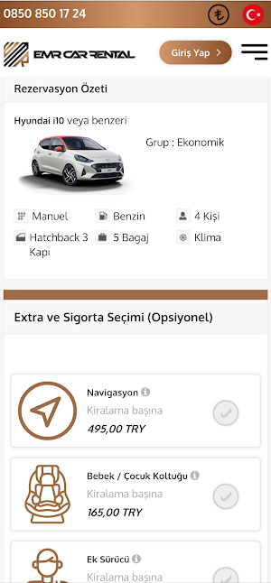 Emr Car Rental Screenshot 2