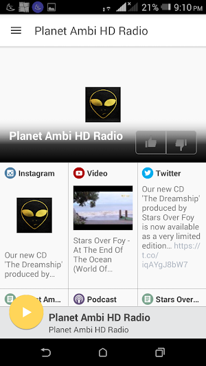 Planet Ambi HD Radio Screenshot 0