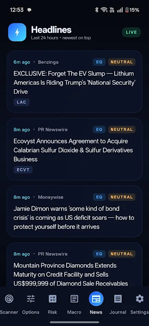 AlphaPulse: Pro Trading Tools Screenshot 2