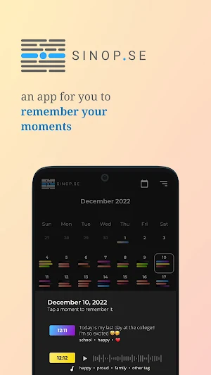 Sinopse: your personal journal Screenshot 0